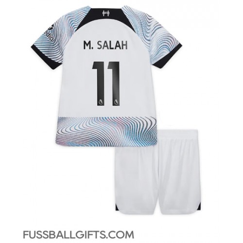 Liverpool Mohamed Salah #11 Fußballbekleidung Auswärtstrikot Kinder 2022-23 Kurzarm (+ kurze hosen)